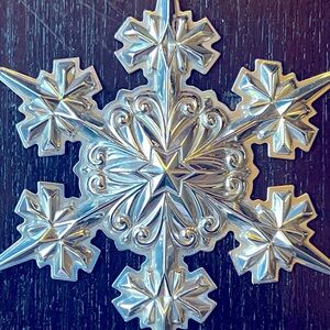 Sterling Gorham Christmas snowflake ornament